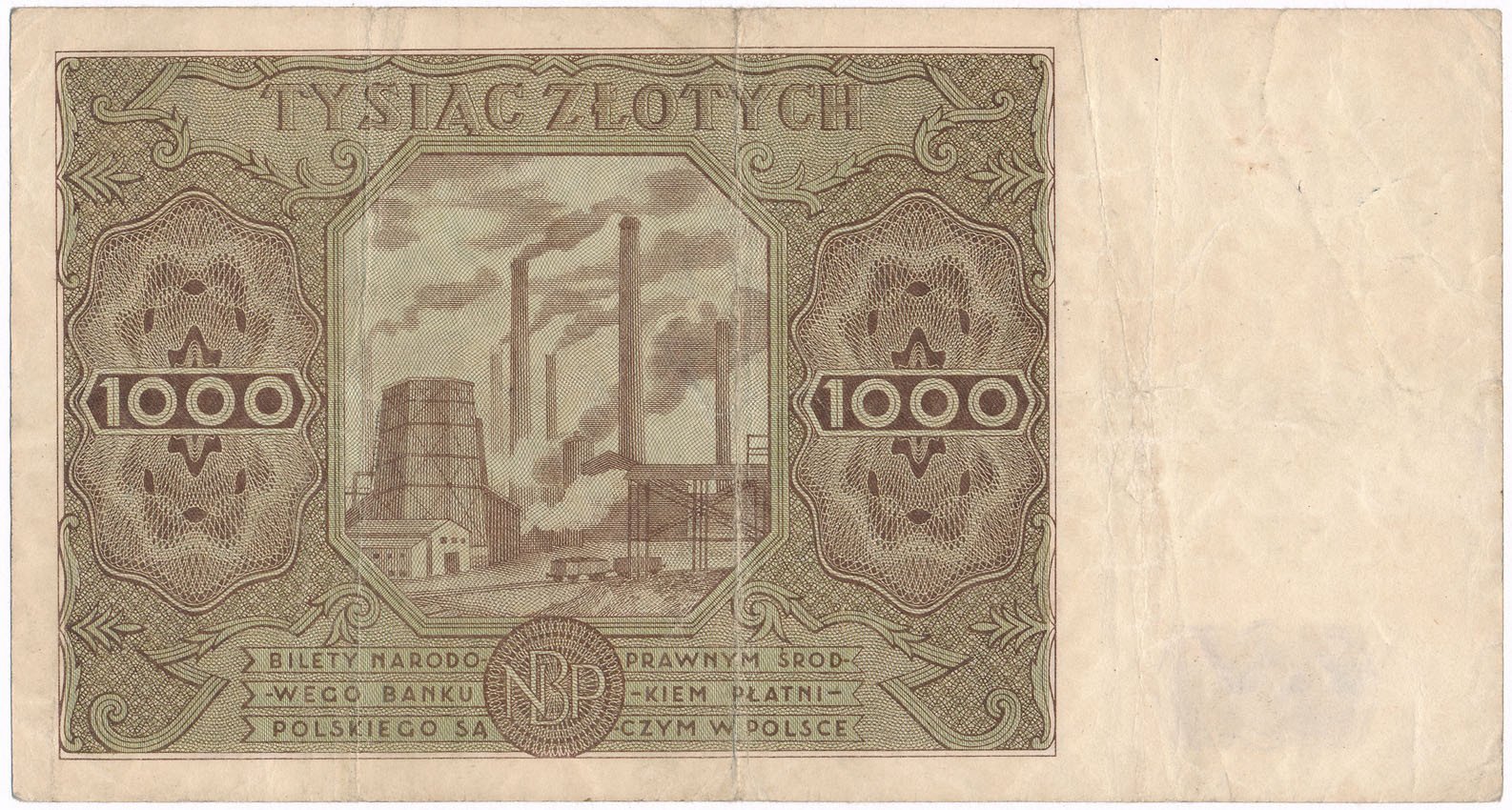 Banknot. 1000 złotych 1947 seria F